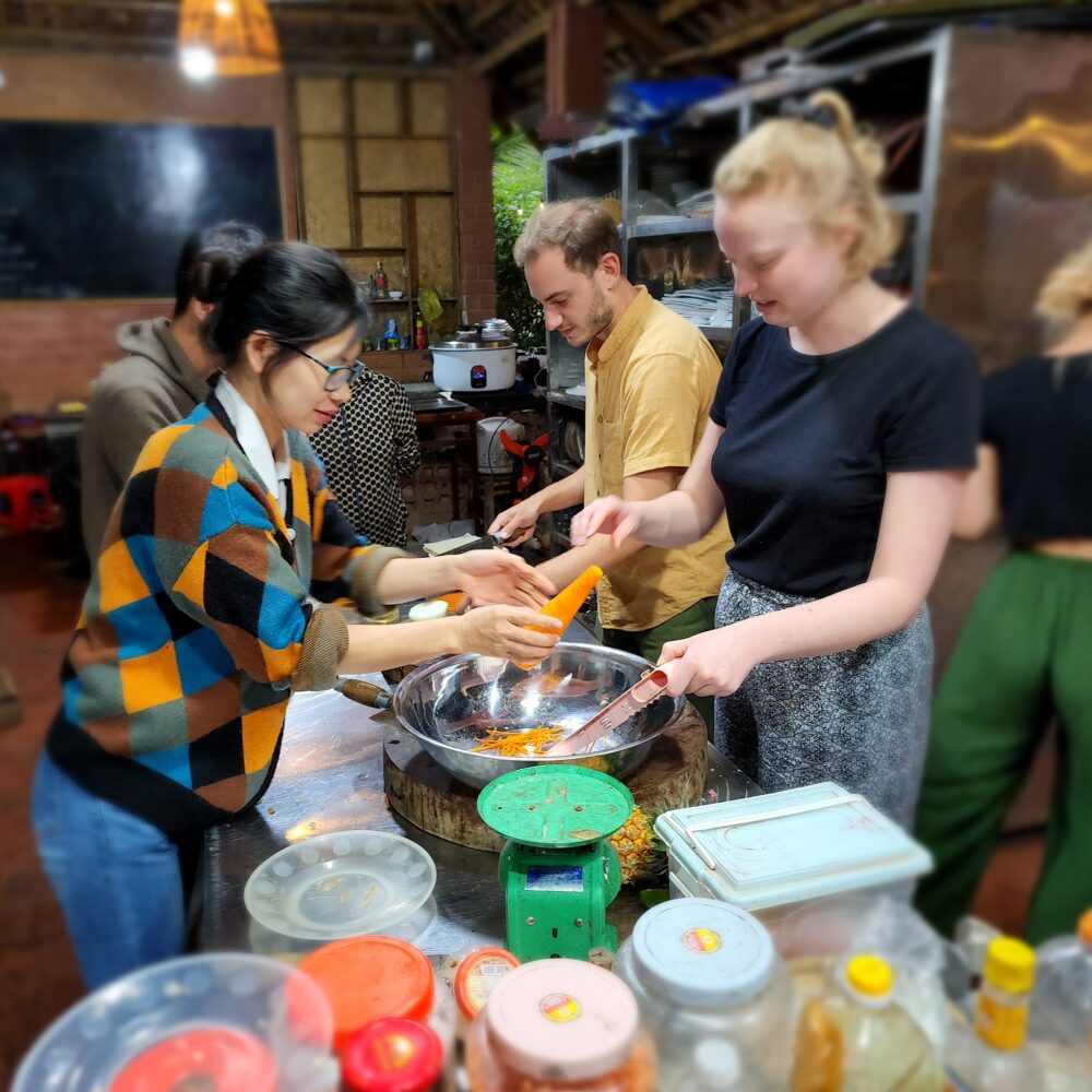 Finished Vietnamese dish from the cooking class